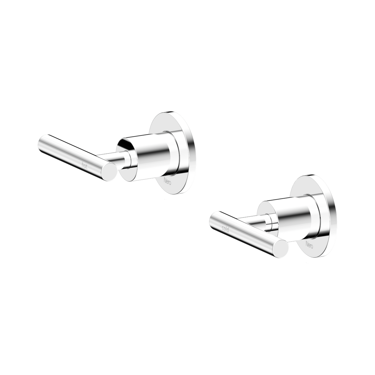 Nero Mecca Lever Wall Top Assemblies - Shallow Fit, Chrome