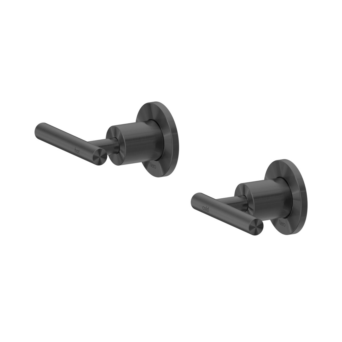 Nero Mecca Lever Wall Top Assemblies - Shallow Fit, Gun Metal