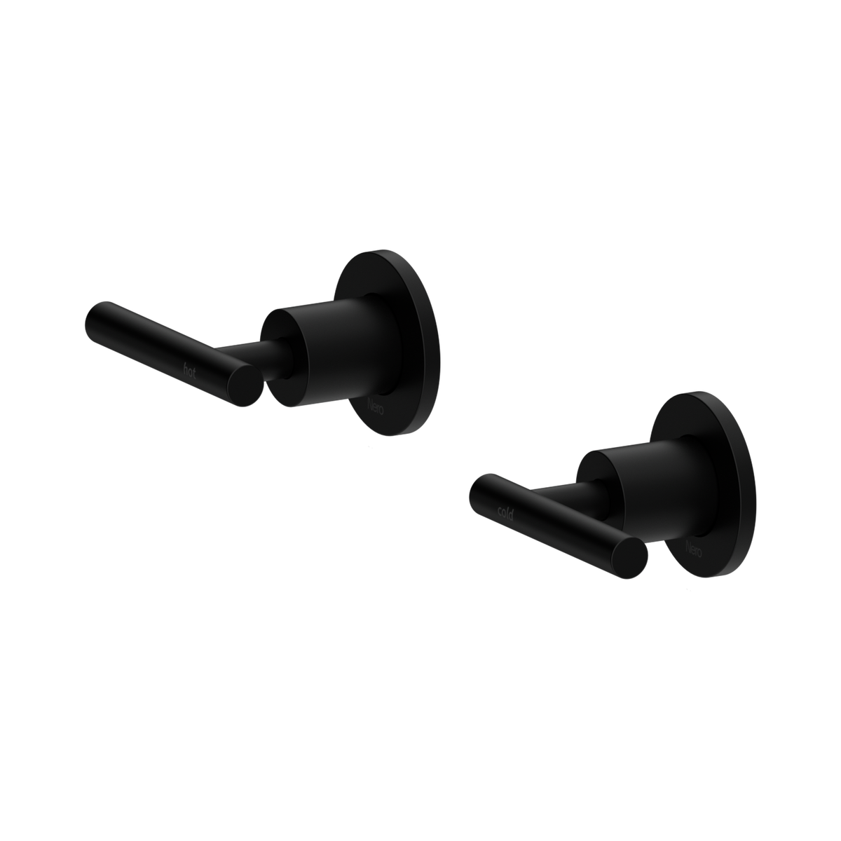 Nero Mecca Lever Wall Top Assemblies - Shallow Fit, Matte Black