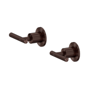 Nero Mecca Lever Wall Top Assemblies - Shallow Fit, Rome Bronze