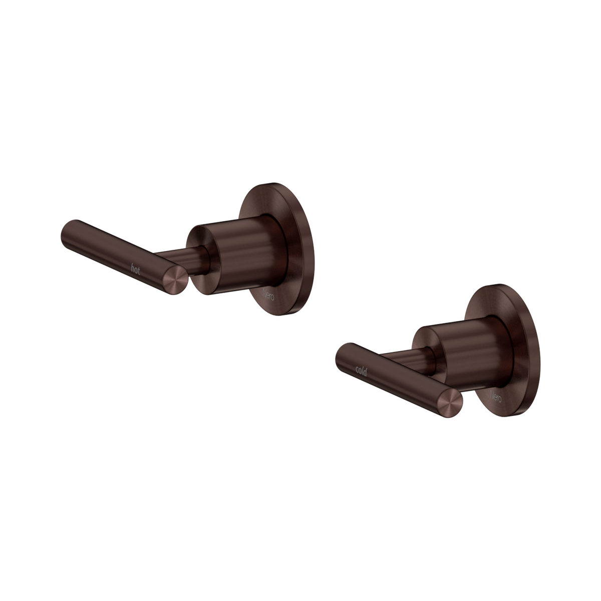 Nero Mecca Lever Wall Top Assemblies - Shallow Fit, Rome Bronze