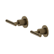 Nero Mecca Lever Wall Top Assemblies - Shallow Fit, Tumbled Antique Brass