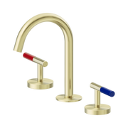 Nero Mecca Care Lever Basin Set Arc Spout, Brushed Gold