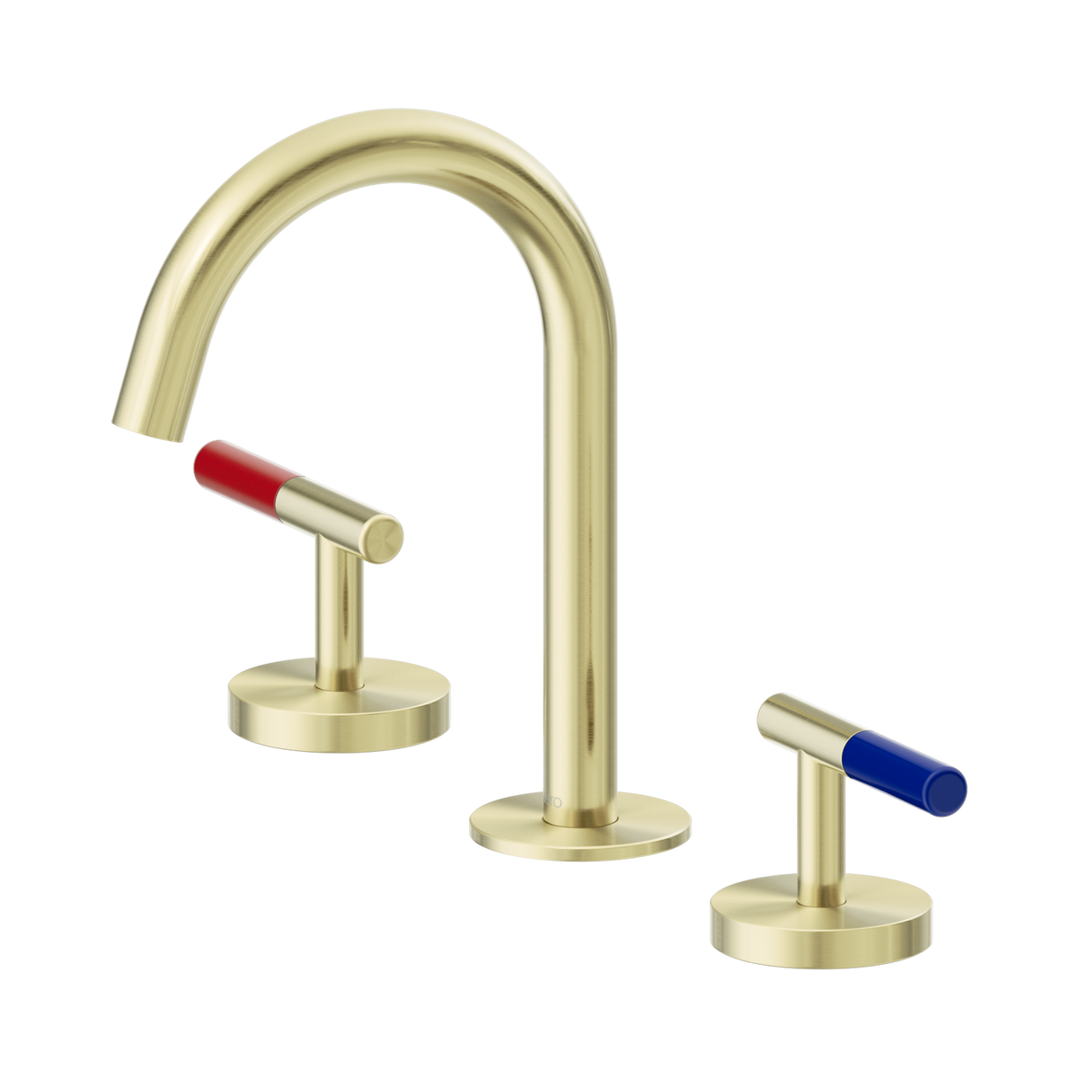 Nero Mecca Care Lever Basin Set Arc Spout, Brushed Gold