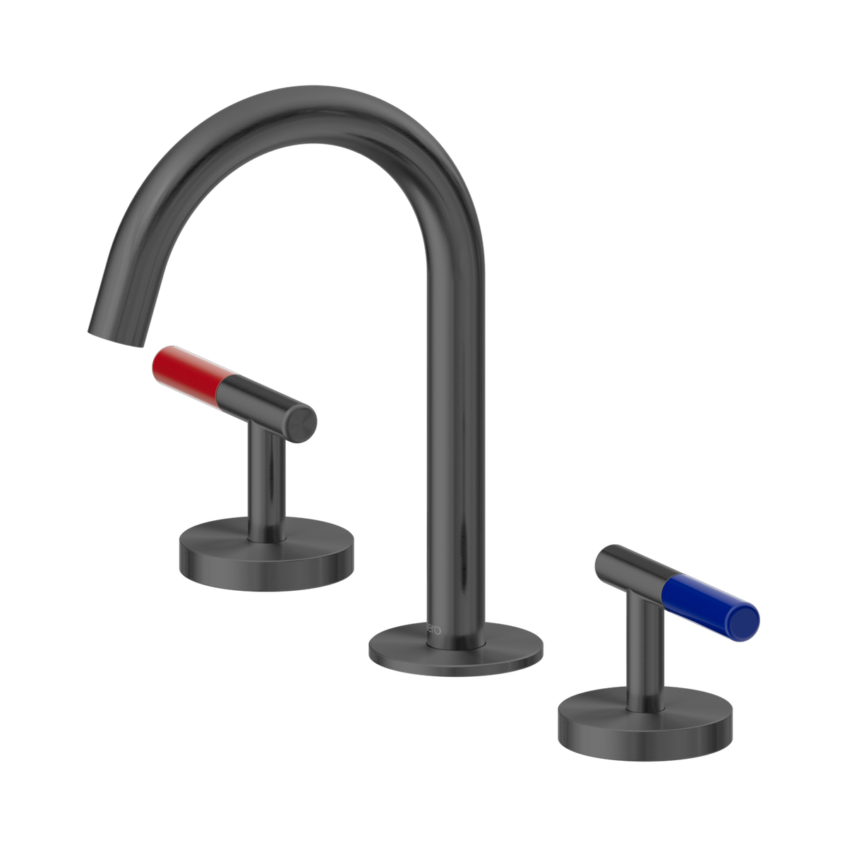Nero Mecca Care Lever Basin Set Arc Spout, Gun Metal
