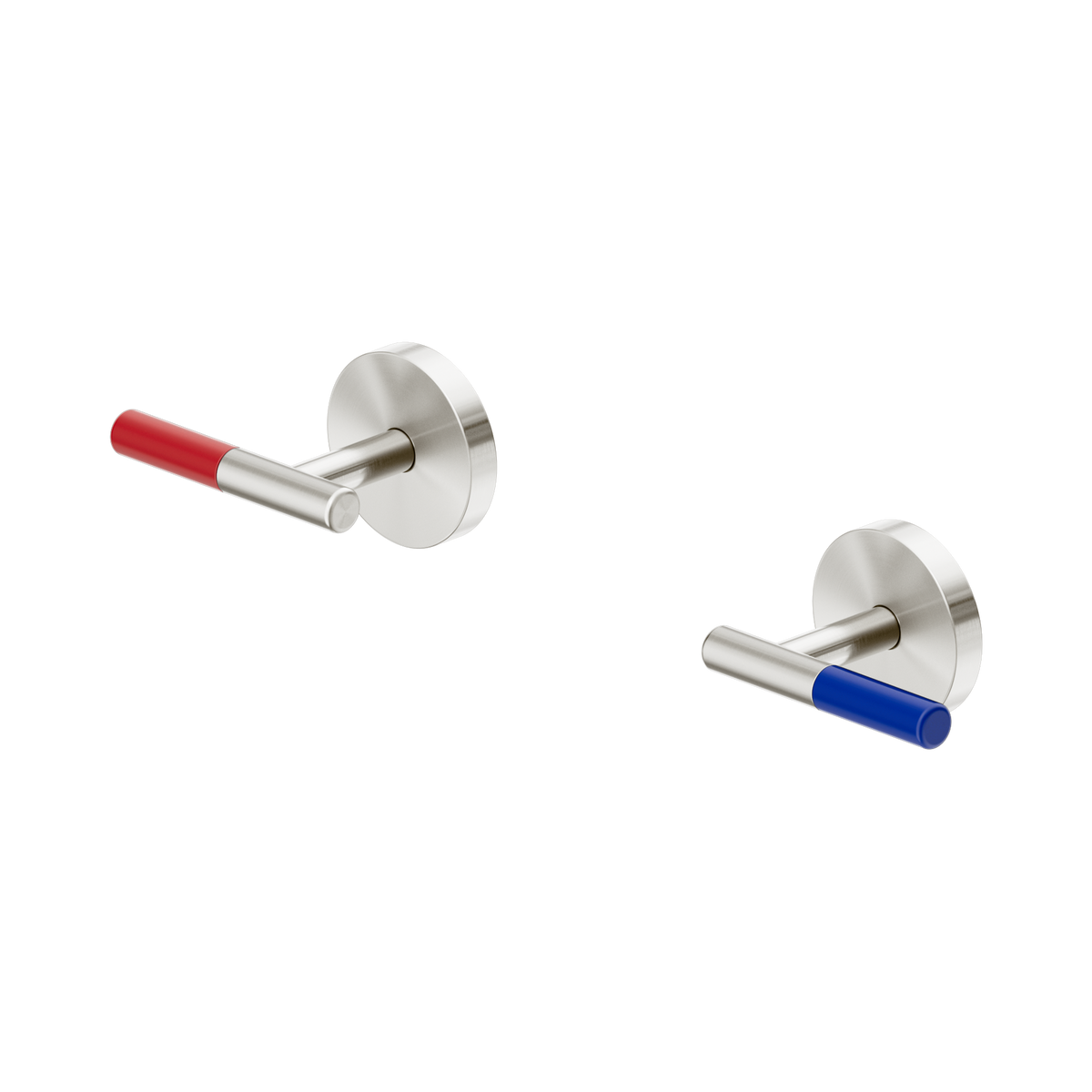Nero Mecca Care Lever Wall Top Assemblies, Brushed Nickel