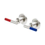 Nero Mecca Care Lever Wall Top Assemblies - Shallow Fit, Brushed Nickel