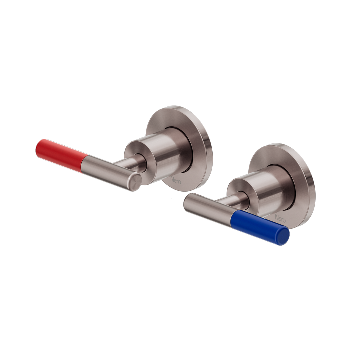 Nero Mecca Care Lever Wall Top Assemblies - Shallow Fit, Brushed Bronze