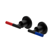 Nero Mecca Care Lever Wall Top Assemblies - Shallow Fit, Matte Black