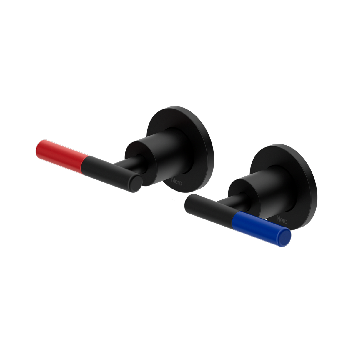 Nero Mecca Care Lever Wall Top Assemblies - Shallow Fit, Matte Black