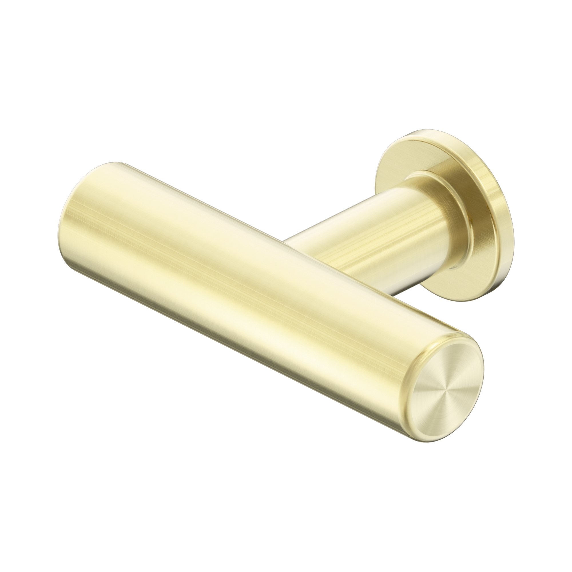 Nero Mecca T-Pull Handle, Brushed Gold