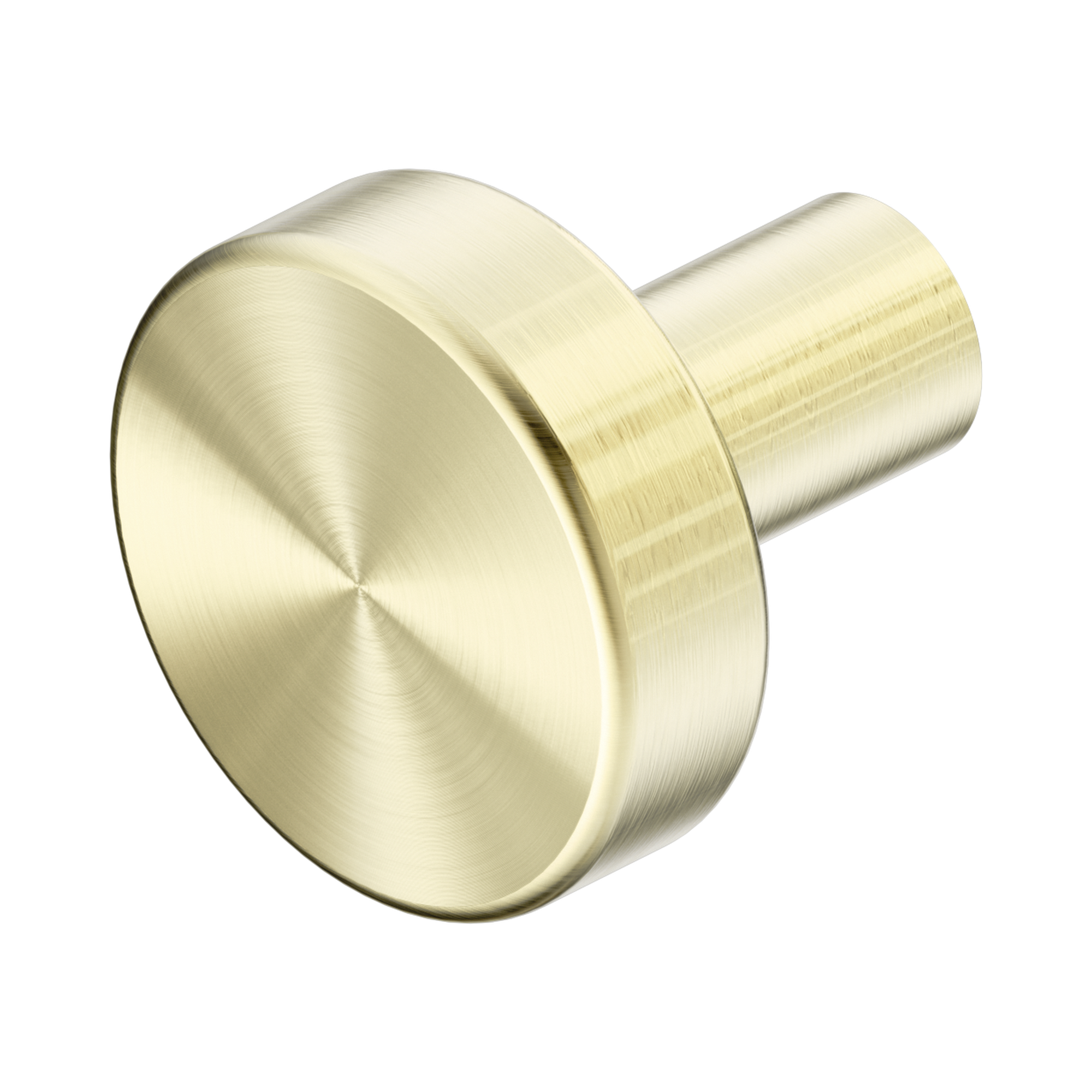 Nero Mecca Cabinet Knob – Ø26, Brushed Gold