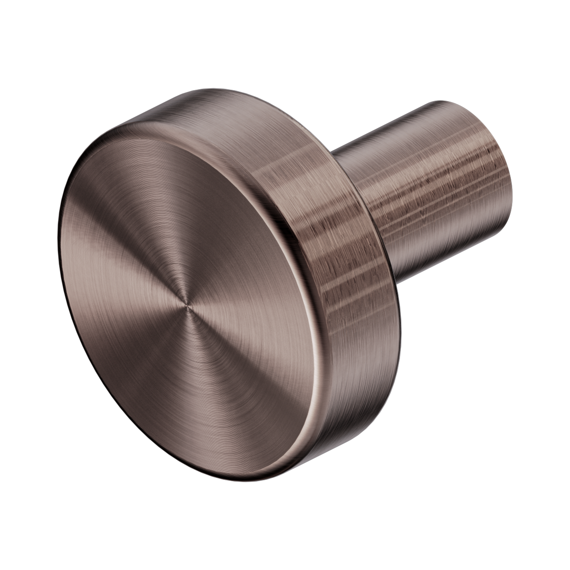 Nero Mecca Cabinet Knob – Ø26, Brushed Bronze
