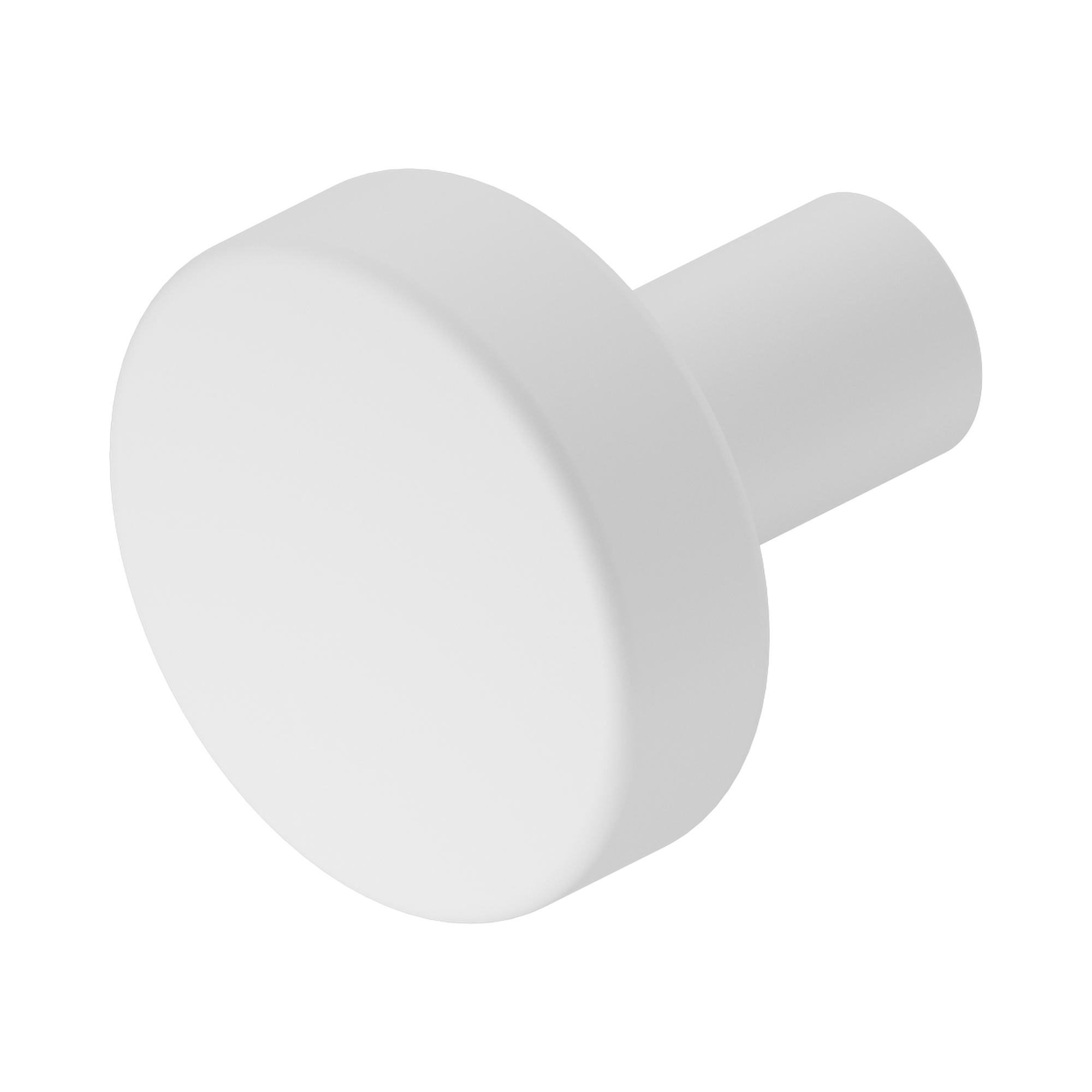 Nero Mecca Cabinet Knob – Ø26, Matte White