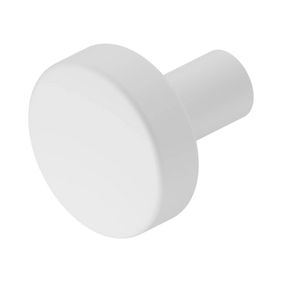 Nero Mecca Cabinet Knob – Ø26, Matte White