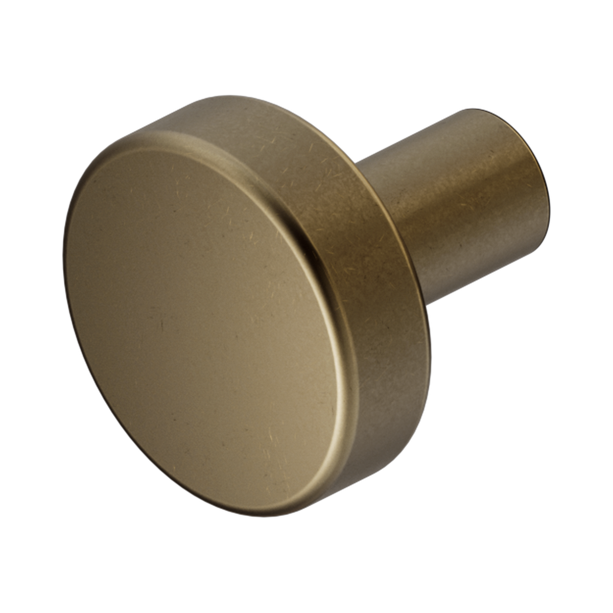 Nero Mecca Cabinet Knob – Ø26, Tumbled Antique Brass