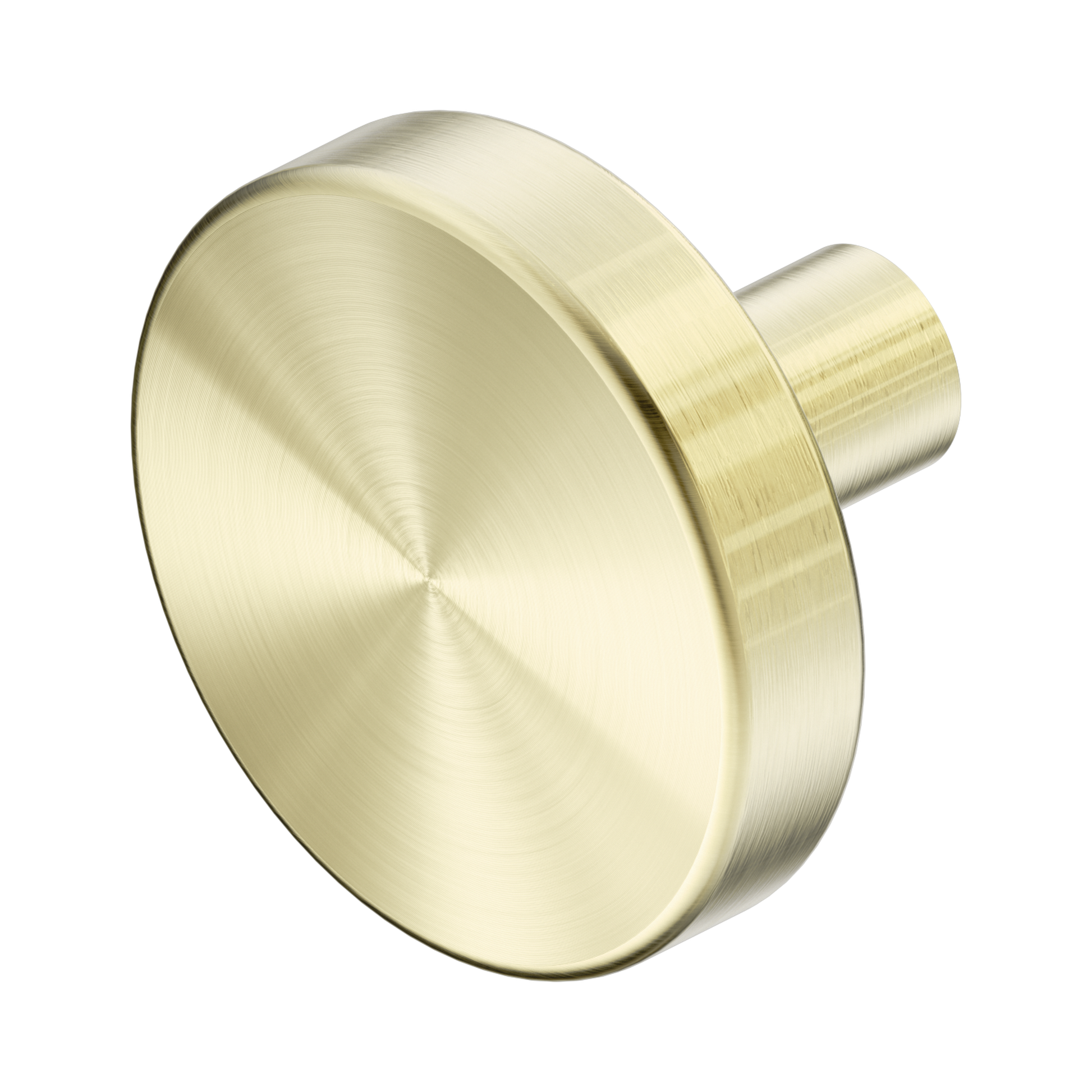 Nero Mecca Cabinet Knob – Ø36, Brushed Gold
