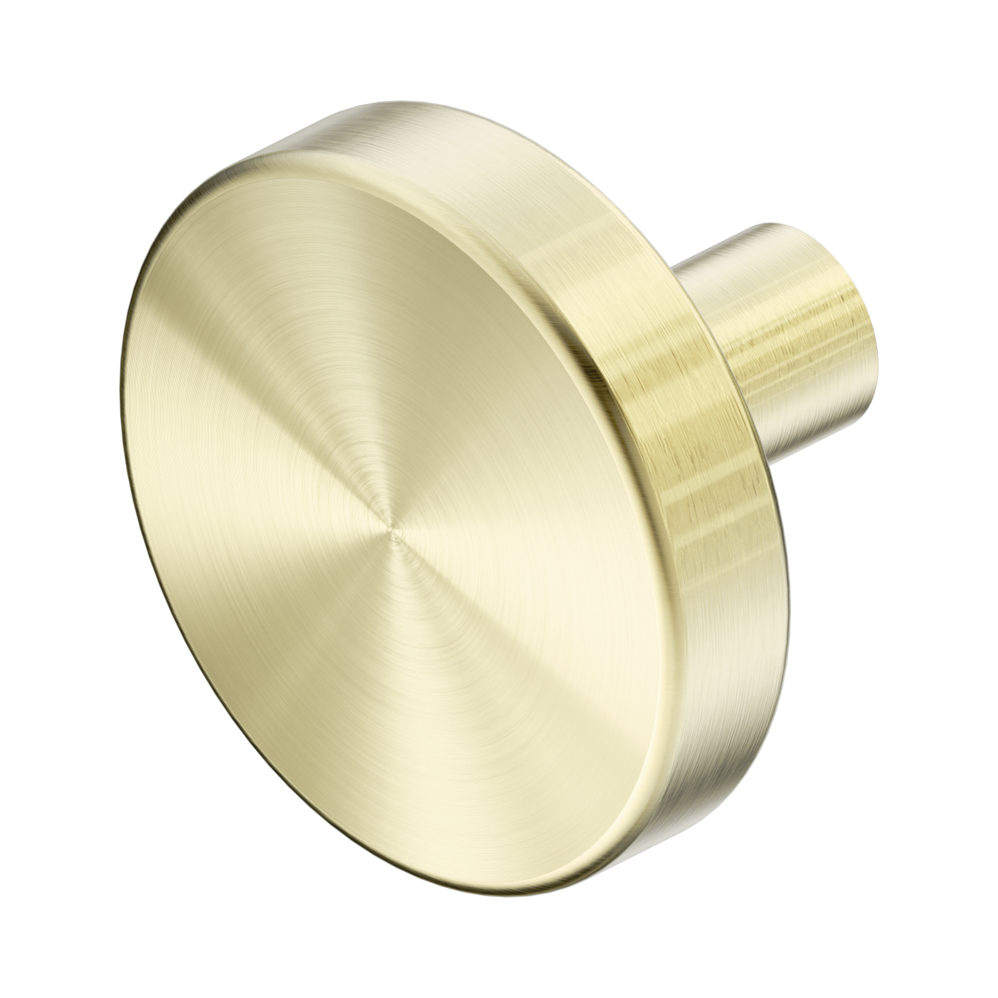 Nero Mecca Cabinet Knob – Ø36, Brushed Gold