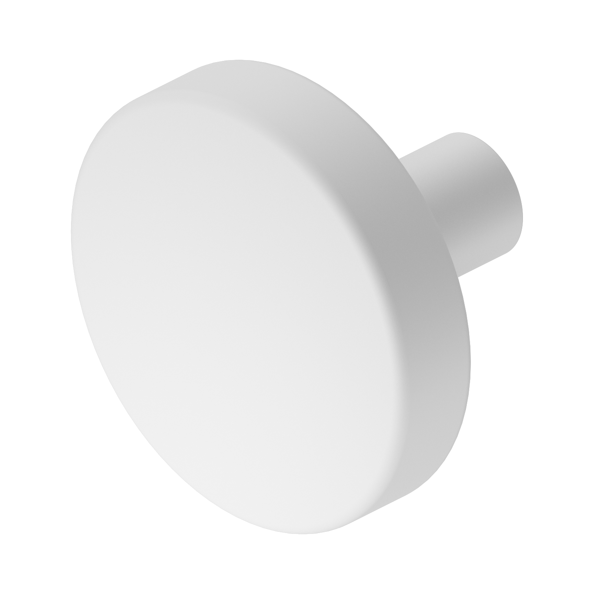 Nero Mecca Cabinet Knob – Ø36, Matte White