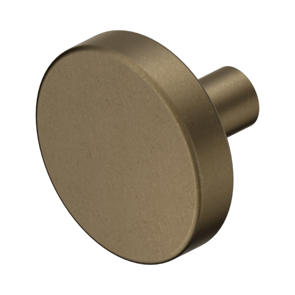Nero Mecca Cabinet Knob – Ø36, Tumbled Antique Brass