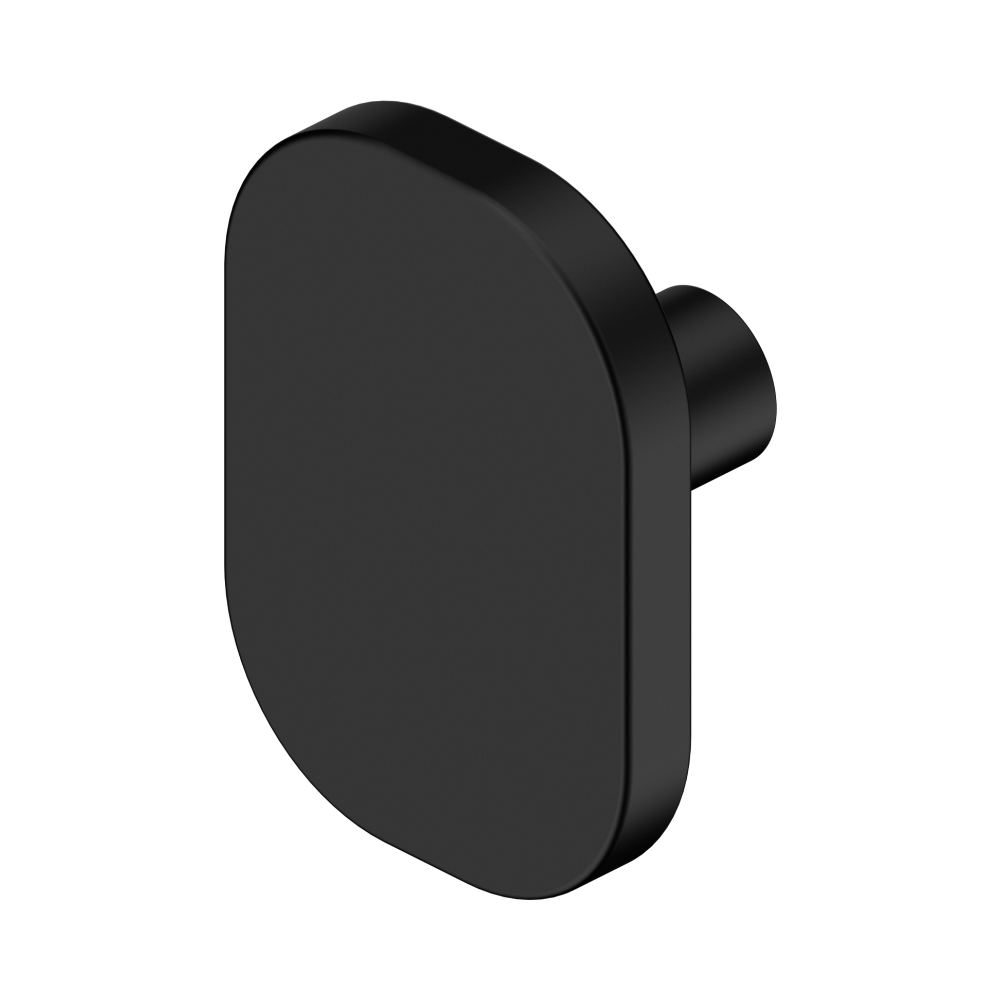 Nero Bianca Cabinet Knob, Matte Black