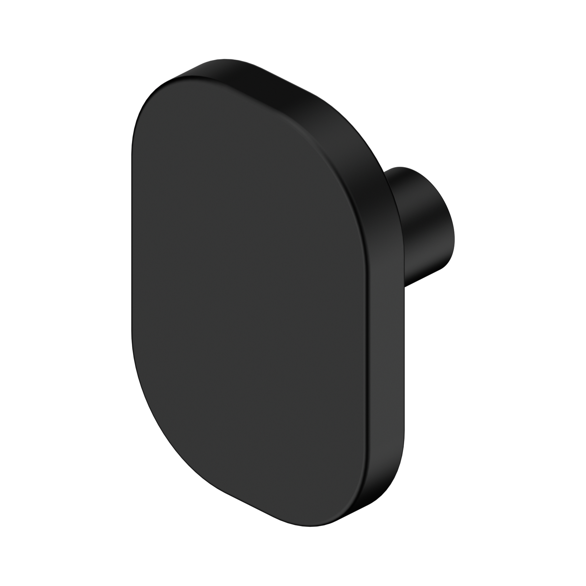 Nero Bianca Cabinet Knob, Matte Black