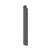 Nero Bianca Pull Handle 200mm, Gun Metal