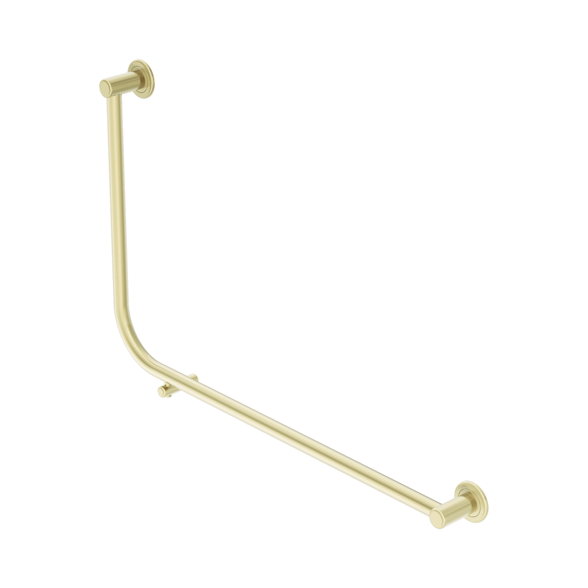 Nero Dolce II Care 32mm AS1428 Accessible Toilet Grab Rail 90 Degree 600x950mm, Brushed Gold