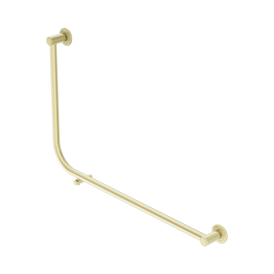 Nero Dolce II Care 32mm AS1428 Accessible Toilet Grab Rail 90 Degree 600x950mm, Brushed Gold
