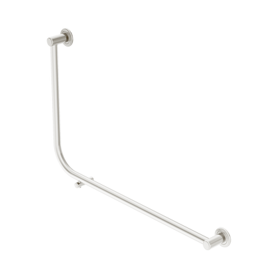 Nero Dolce II Care 32mm AS1428 Accessible Toilet Grab Rail 90 Degree 600x950mm, Brushed Nickel