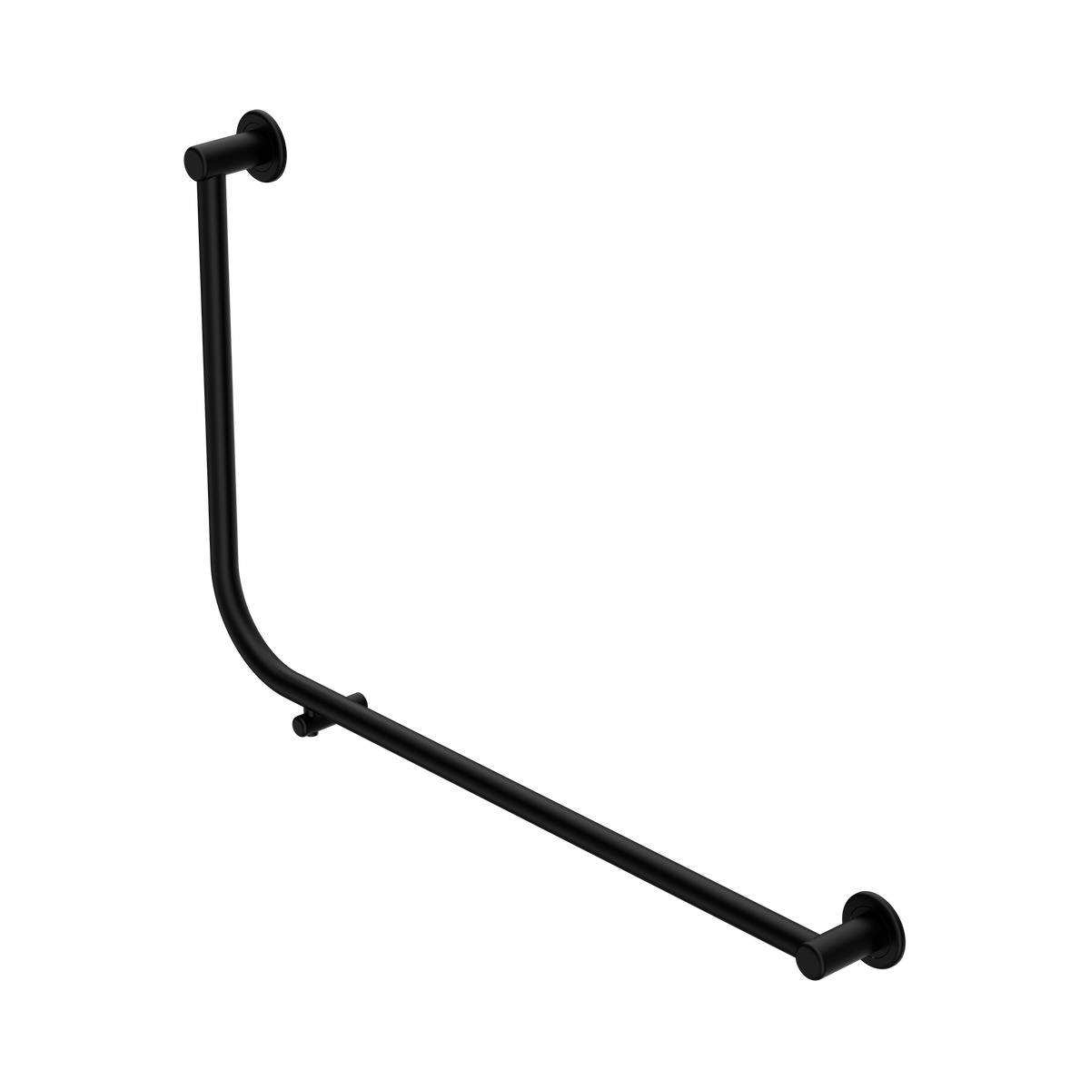 Nero Dolce II Care 32mm AS1428 Accessible Toilet Grab Rail 90 Degree 600x950mm, Matte Black