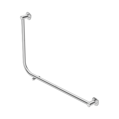 Nero Dolce II Care 32mm AS1428 Accessible Toilet Grab Rail 90 Degree 600x950mm, Polished Chrome