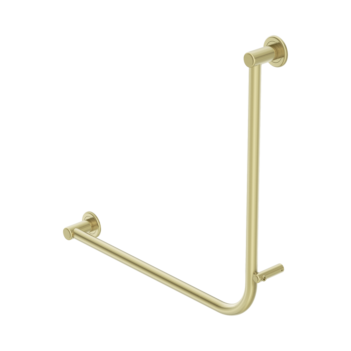 Nero Dolce II Care 32mm NZ4121 Accessible Grab Rail 90 Degree 750x750mm, Brushed Gold