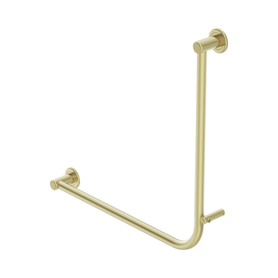 Nero Dolce II Care 32mm NZ4121 Accessible Grab Rail 90 Degree 750x750mm, Brushed Gold