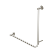 Nero Dolce II Care 32mm NZ4121 Accessible Grab Rail 90 Degree 750x750mm, Brushed Nickel