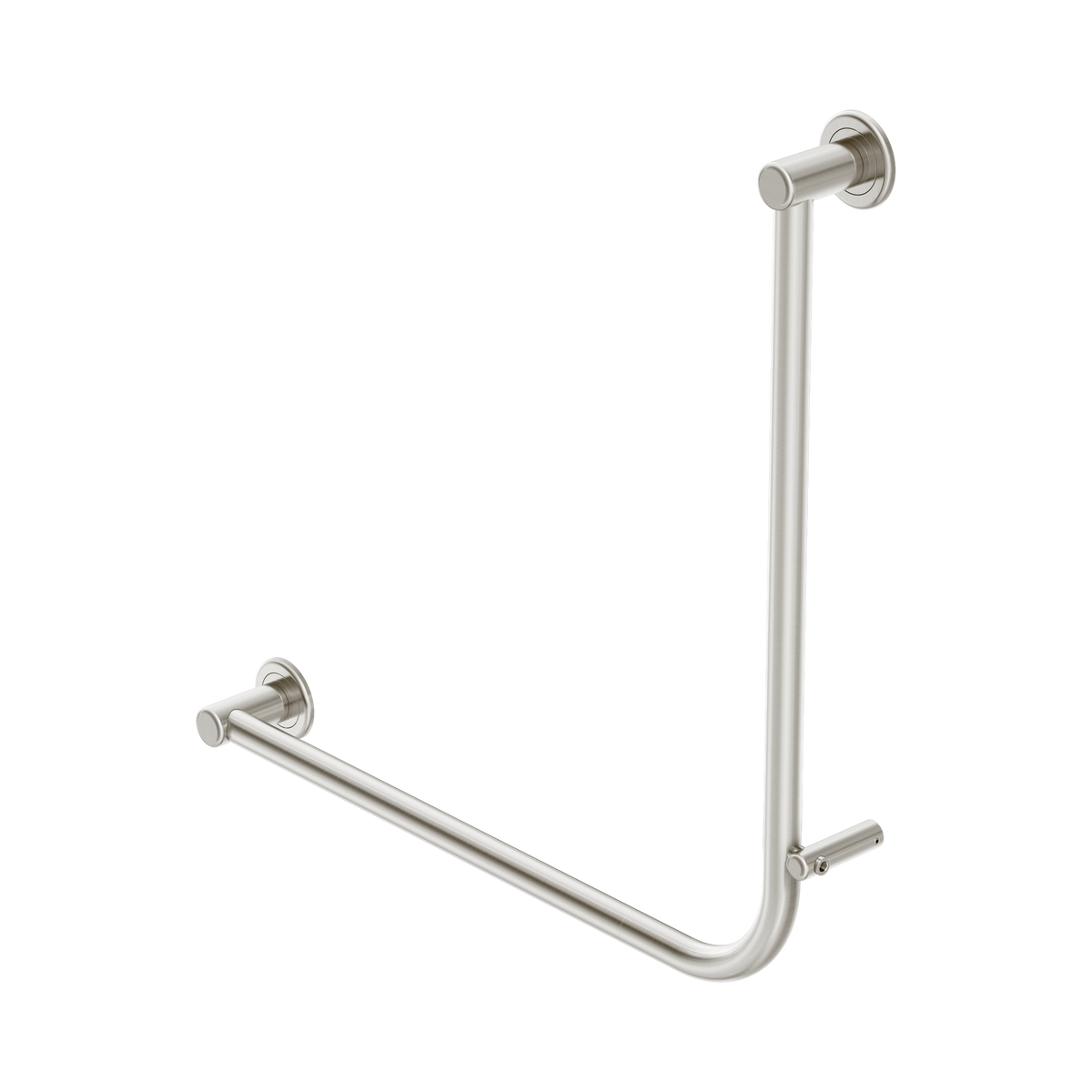 Nero Dolce II Care 32mm NZ4121 Accessible Grab Rail 90 Degree 750x750mm, Brushed Nickel