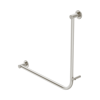 Nero Dolce II Care 32mm NZ4121 Accessible Grab Rail 90 Degree 750x750mm, Brushed Nickel
