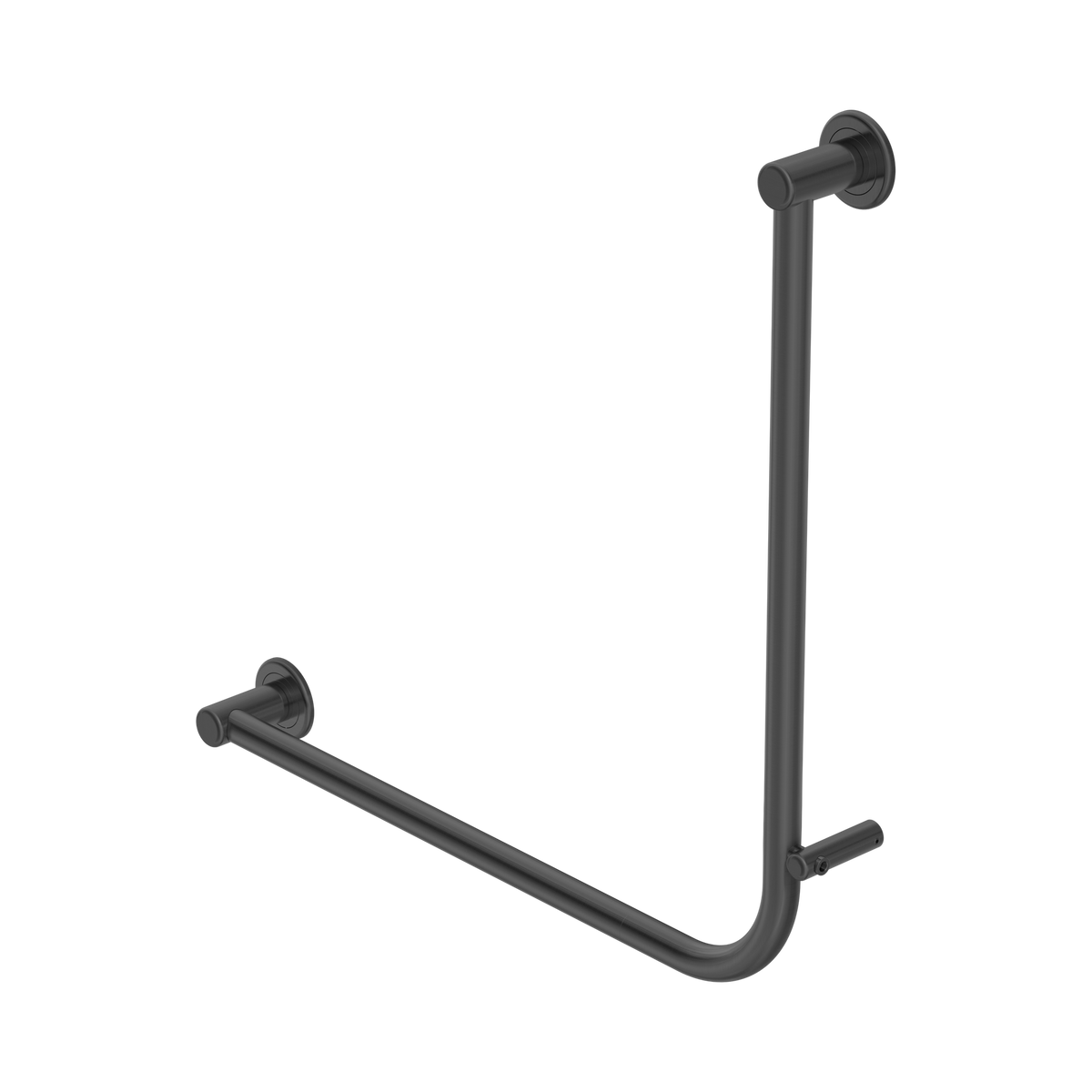 Nero Dolce II Care 32mm NZ4121 Accessible Grab Rail 90 Degree 750x750mm, Gun Metal