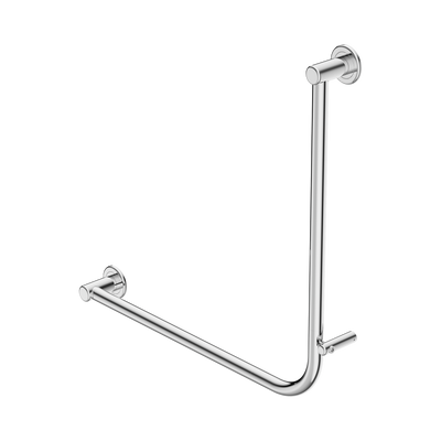 Nero Dolce II Care 32mm NZ4121 Accessible Grab Rail 90 Degree 750x750mm, Polished Chrome