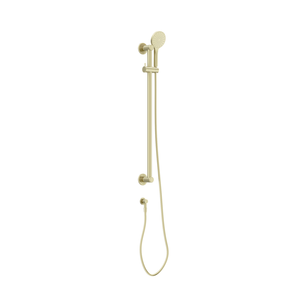 Nero Dolce II Care 32mm Grab Rail And Adjustable Shower Rail Set 900mm, 1.5m Hose, Brushed Gold