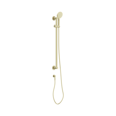 Nero Dolce II Care 32mm Grab Rail And Adjustable Shower Rail Set 900mm, 1.5m Hose, Brushed Gold