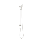 Nero Dolce II Care 32mm Grab Rail And Adjustable Shower Rail Set 900mm, 1.5m Hose, Brushed Nickel
