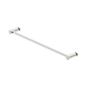 Nero 600mm Glass Mount Single Towel Rail, Brushed Nickel
