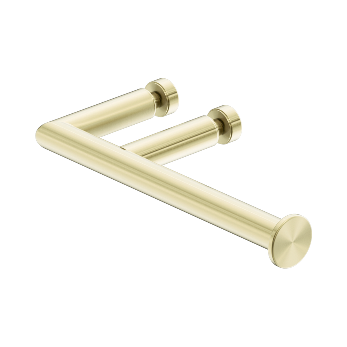 Nero Glass Mount Toilet Roll Holder, Brushed Gold