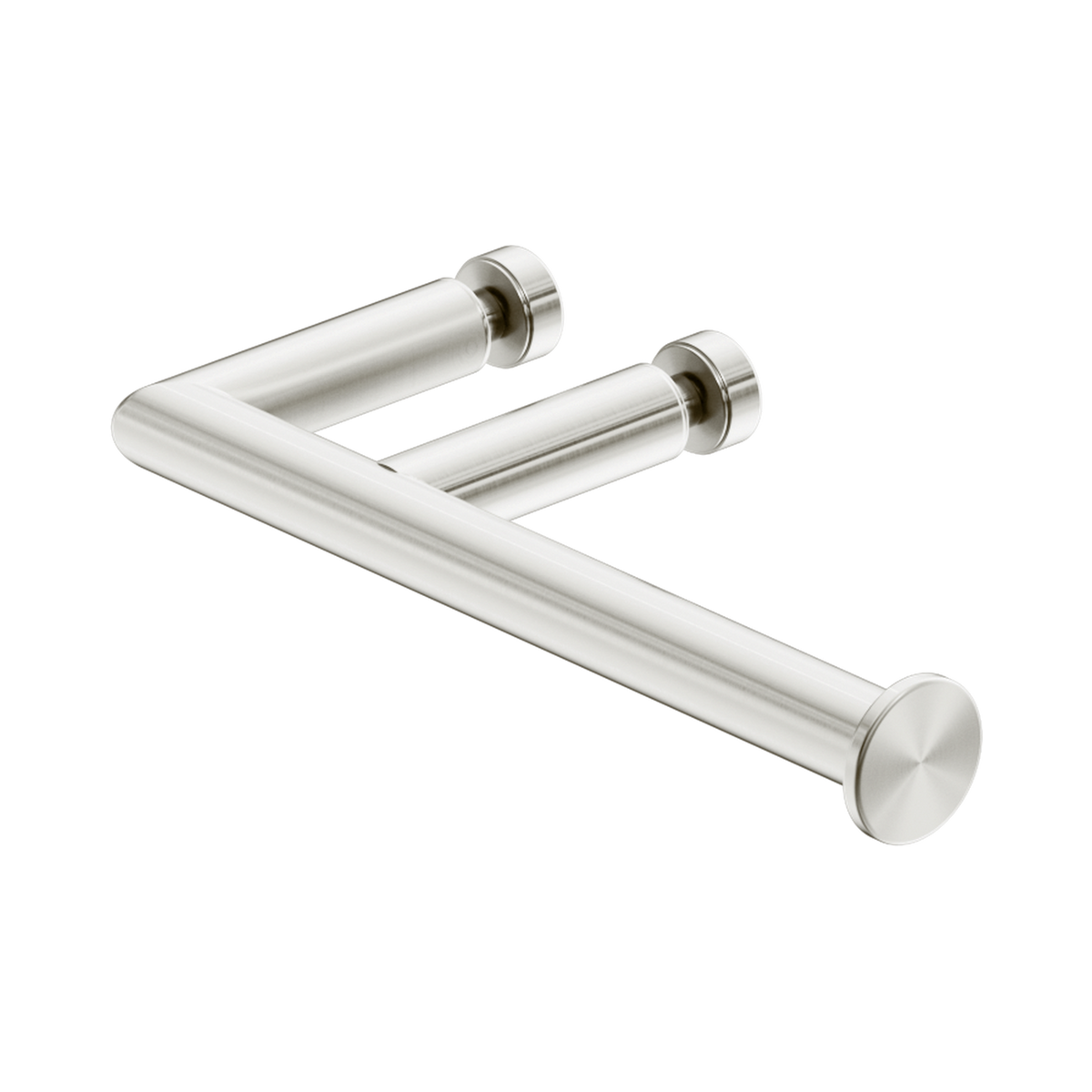 Nero Glass Mount Toilet Roll Holder, Brushed Nickel