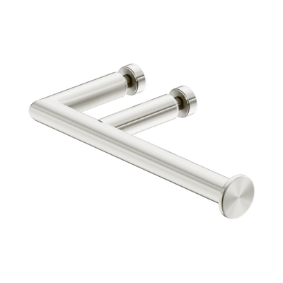 Nero Glass Mount Toilet Roll Holder, Brushed Nickel