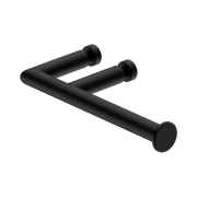 Nero Glass Mount Toilet Roll Holder, Matte Black
