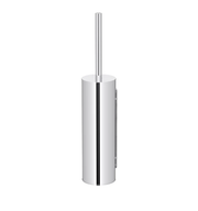 Meir Round Toilet Brush and Holder, Polished Chrome