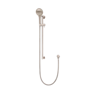 Meir Round Three Function Hand Shower on Rail Column, Champagne