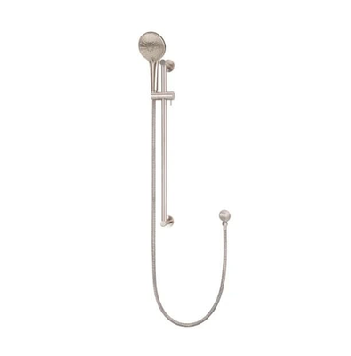 Meir Round Three Function Hand Shower on Rail Column, Champagne